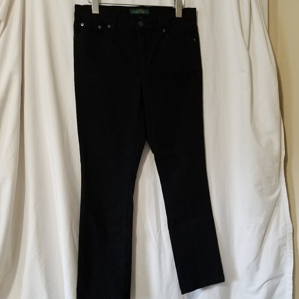 Lauren Ralph Lauren LRL Women’s Classic Boot Cut Jeans – Black – Size 8